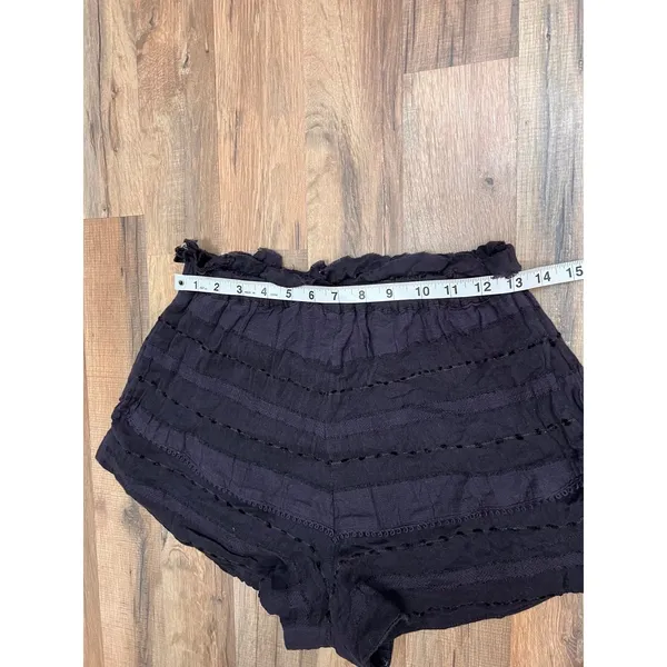 Free People Paloma Blue Boho Embroidered High Waist‎ Shorts XS - Image 9