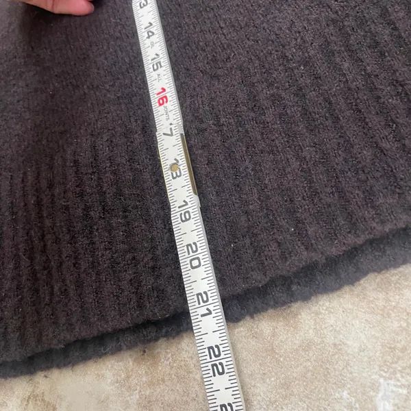Madewell Alpaca Wool Blend Roll Neck‎ Sweater Heather raisin Small Relaxed Knit - Image 7