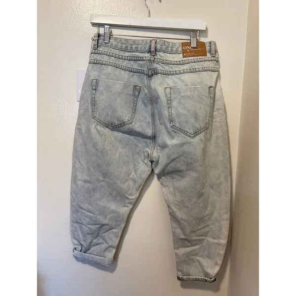 NWT One Teaspoon Sz 26 Blue Ash Eagles Slouchy Low Waist Dropped Crotch Jeans - Image 5