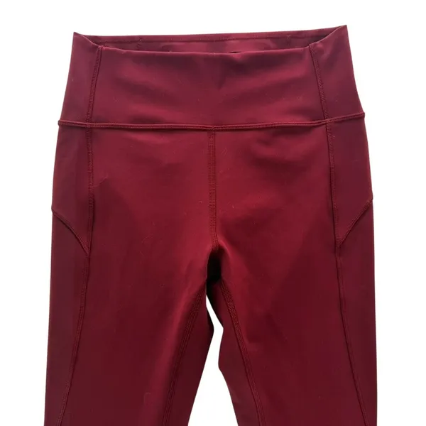 Lululemon In Movement Tight 25" *Everlux Deep Rouge Size 4 High Rise Gym Run - Image 3