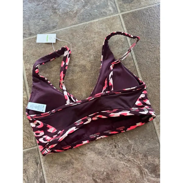 Offline By Aerie Goals Plunge Sports Bra Maplewood Size Large - Image 6