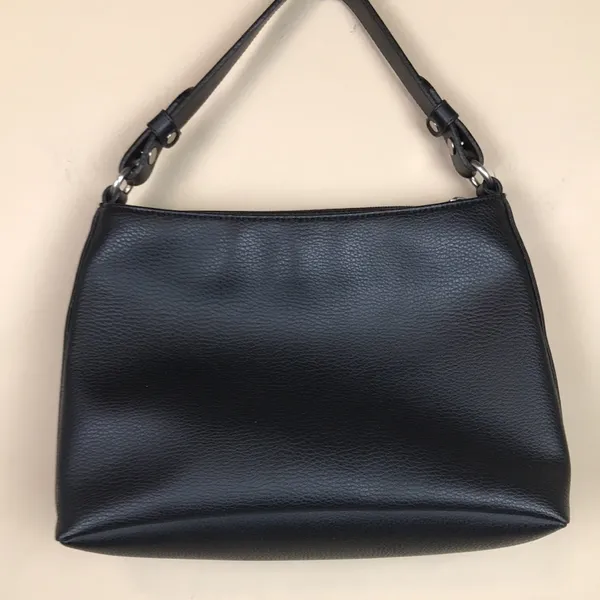 Esprit VTG Y2K Faux Leather Vegan Small Black Carry Hand Bag - Image 6