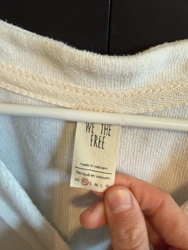 We The Free Ivory Button-Front Long Sleeve Top - Image 3