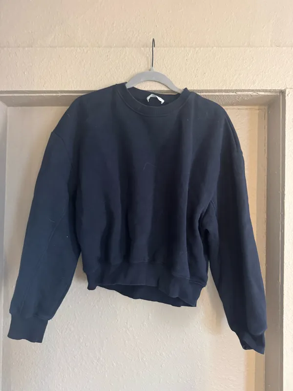ZARA basic fleece sweatshirt navy  - Image 2