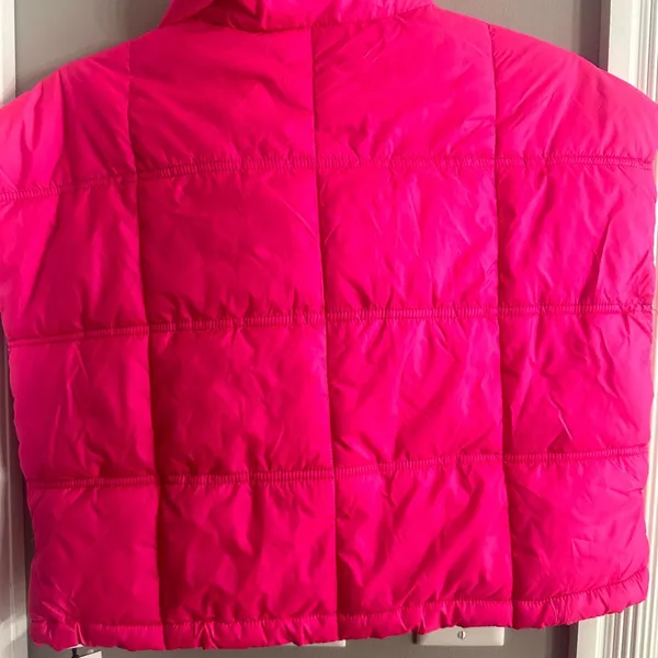 new CK calvin Klein hot barbie pink performance cropped vest Small - Image 4
