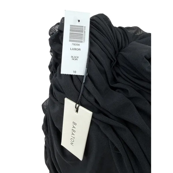 Aritzia Babaton Luxor Ruched Mesh Bodycon Mini Dress Black Size 10 NWT - Image 5