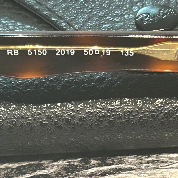Ray-Ban Brown and Black Rectangular Glasses - Image 6