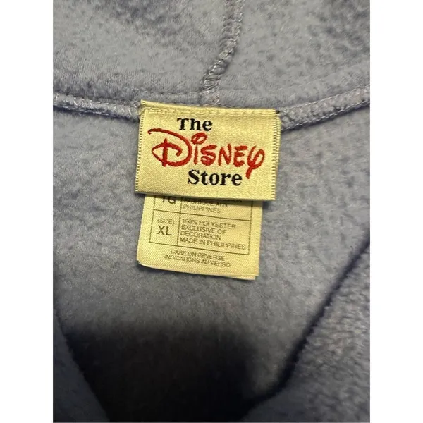 Vintage Disney 101 Dalmatians fleece hooded pullover 1/4 zip xl - Image 2