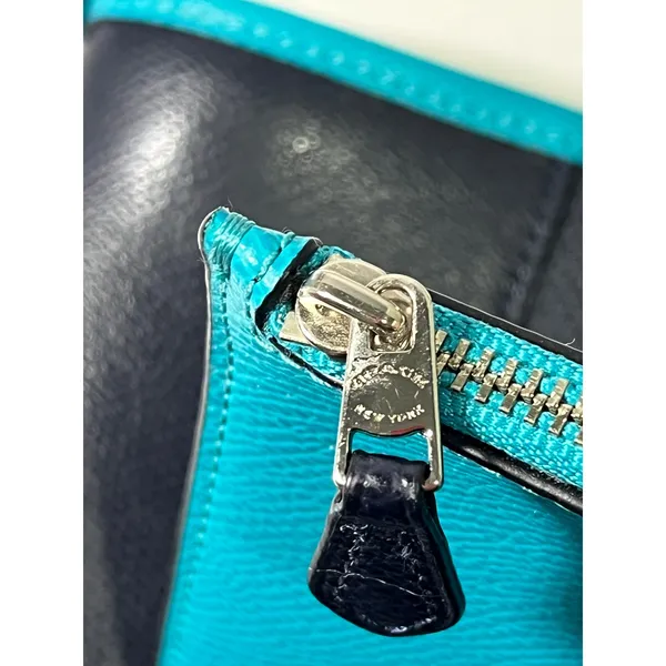 Coach Ava Tote Midnight Atlantic Crossgrain Leather Bag‎ F55469 with Pouch - Image 3