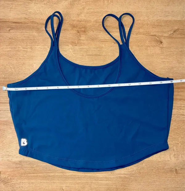 BuffBunny Double-Strap Spin Crop Top- Blue - Size X-Large - Image 4