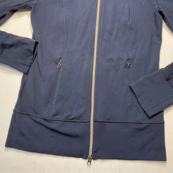 Lululemon Daily Yoga Jacket Inkwell Navy Blue Women Sz 6 - Image 5
