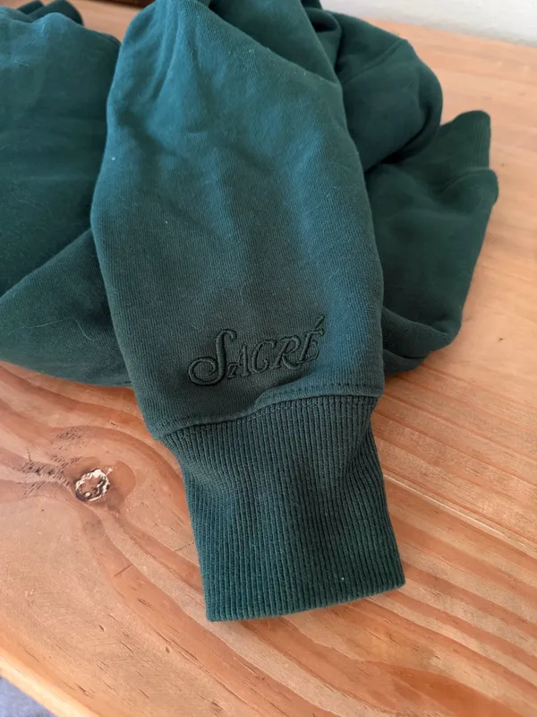 Sacre hoodie green Size XS - Image 4