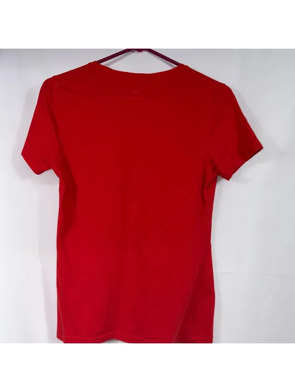 Fanatics Georgia Bulldogs Red V-Neck Graphic T-Shirt Women’s Small NCAA - Image 9