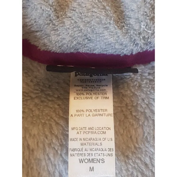 Patagonia Women's Sweater Sz Medium fleece Cozy Gorpcore Outdoor Hiking Skiing - Image 10