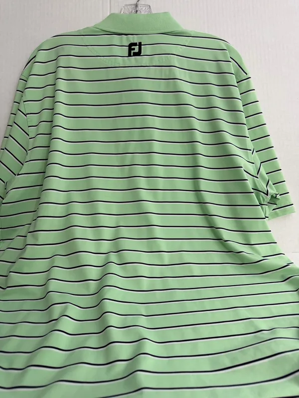 Footjoy Tibúron Naples Light Green Golf Polo Shirt - Image 4