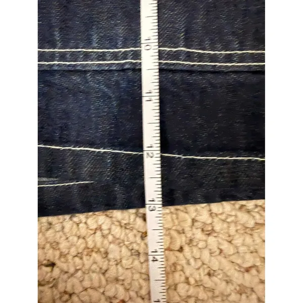 NWT Abercrombie & Fitch Denim Micro Mini Skirt Size 23 Dark Wash Y2K Indie - Image 8