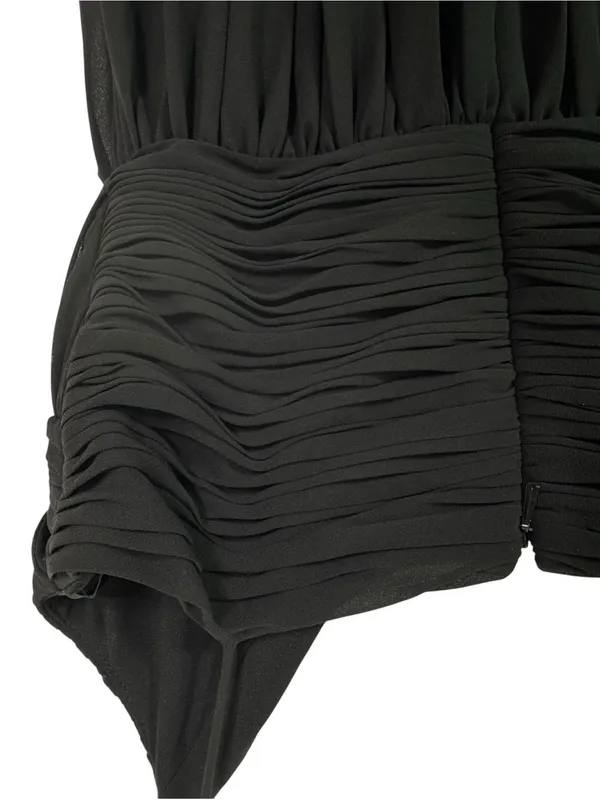NWT Mac Duggal Ieena 70099 Faux Wrap Black Formal Dress Size XS - Image 7