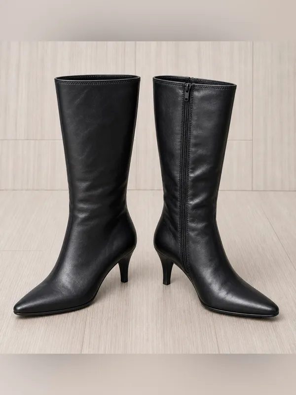 Impo Namora Black Stretch Mid-Calf Boots Wide Calf Memory Foam 11W-WC NWB - Image 4