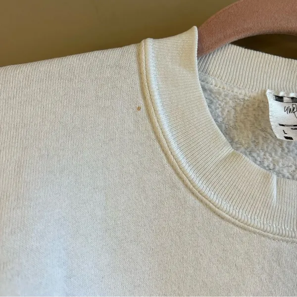 American Vintage ✨ Vintage Wendelline White Music Crewneck Sweatshirt Large‎ - Image 5