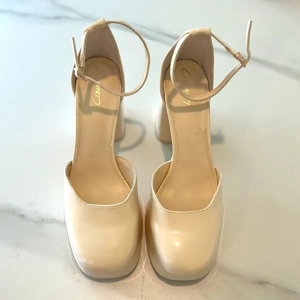CIRCUS NY BY SAM EDELMAN Rosa Platform Heel Beige Taupe Neutral Monochrome - Image 9