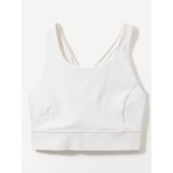 Athleta XS Train Free Longline Sports Bra Bright White X-Small D-DD - Image 3