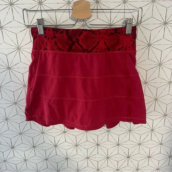 Lululemon Pace Rival Skirt Ziggy Cranberry - Image 3