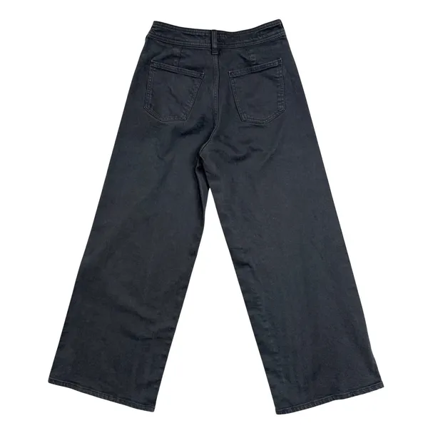 Universal Thread 4 Sailor Wide Leg Black High Rise Ankle Jeans Minimalist Fall - Image 4