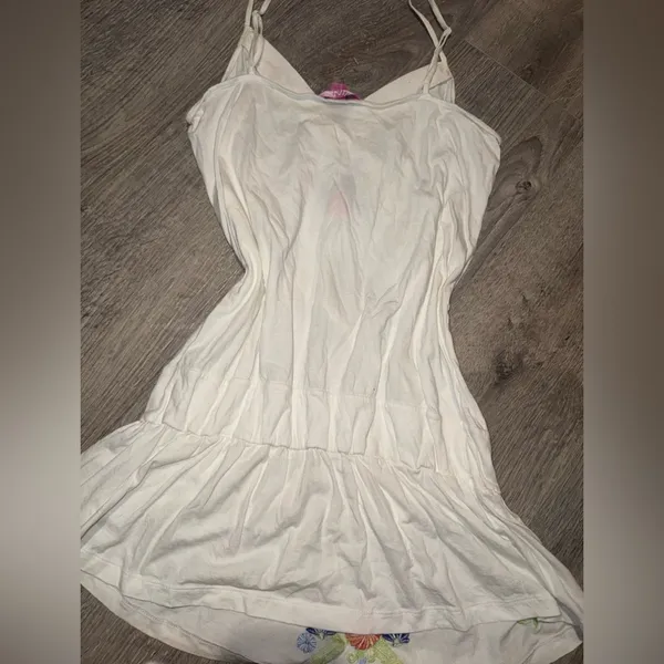 VSPINK Y2K Embroidered Chemise Slip Dress Large - Image 4