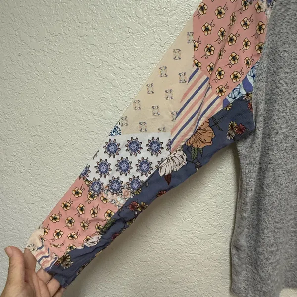 FREEBIRD Heather Gray Knit Top Size XL - Image 6