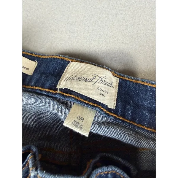 Universal Thread High Rise 90s Vintage Slim Jeans Denim Size 0R 23 Womens - Image 9