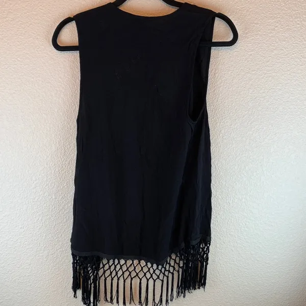Ariat womens western vest sz s/p country fringe boho coastal cowgirl festival - Image 3