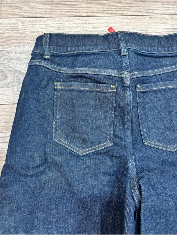 SPANX Dark Wash Wide Leg Jeans Size M NWT - Image 5