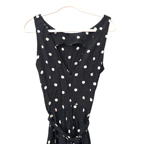 ANN TAYLOR Polka Dot Belted Maxi Dress VINTAGE Sz 10‎ - Image 3