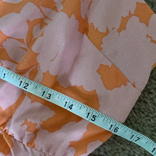 Social Standard by Sanctuary Floral Tiered Maxi Dress (Sz L) Pink & Orange - Image 10