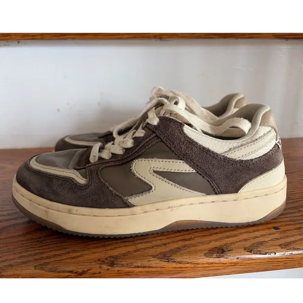 Rag & Bone‎ Retro Runner Brown Suede Leather Sneakers 37.5 Ortholite - Image 3