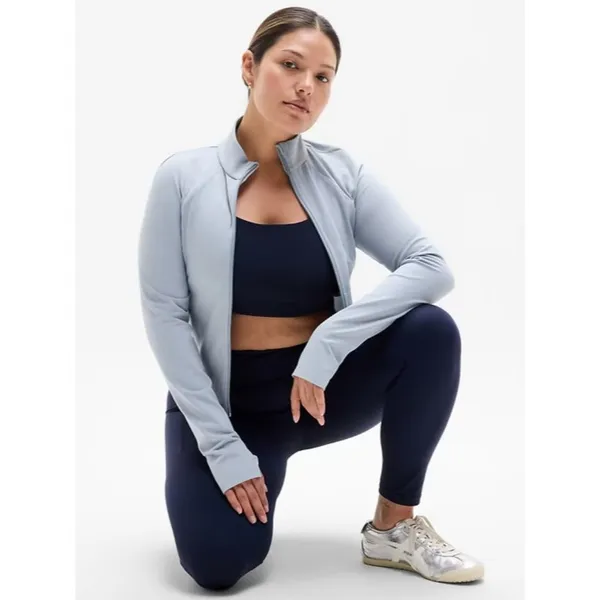 Athleta M Salutation Crop Jacket Blue Star Medium Regular - Image 4