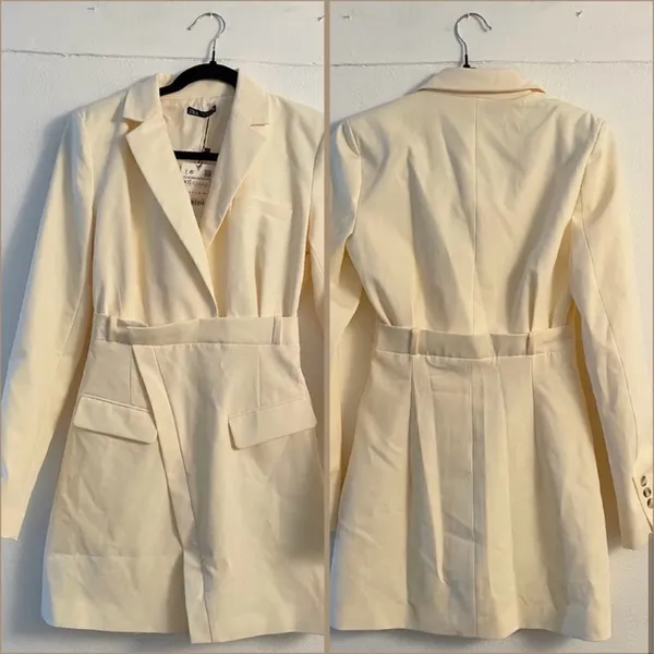 Zara Collar Blazer Dress - Image 3