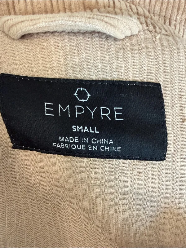Empyre Aria Tan Corduroy Shirt Jacket shacket Size Small - Image 8