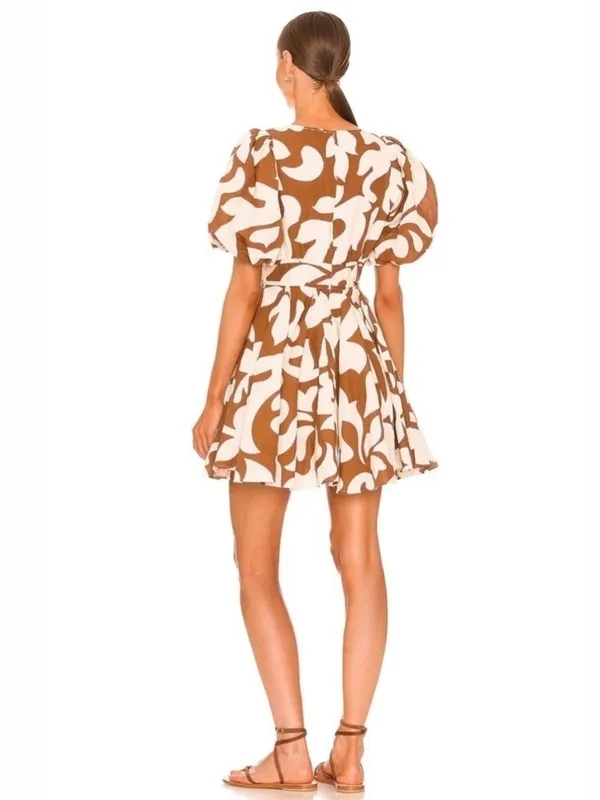 House of Harlow Puff Sleeve Linen Blend - Image 7