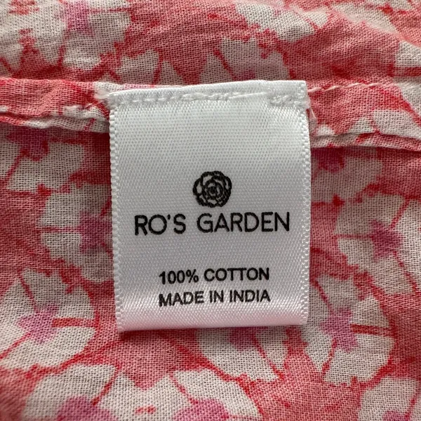 Tuckernuck Ro's Garden Nini Top Small Orange Floral Boho Flutter Sleeve Cotton - Image 10