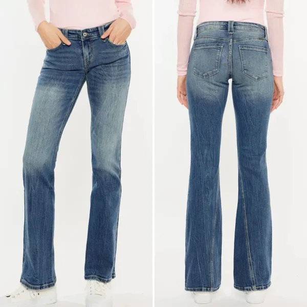 KanCan Jewel Bootcut Low Rise Jeans Womens 13/30 Stretch‎ Western Rodeo KC2519M - Image 2