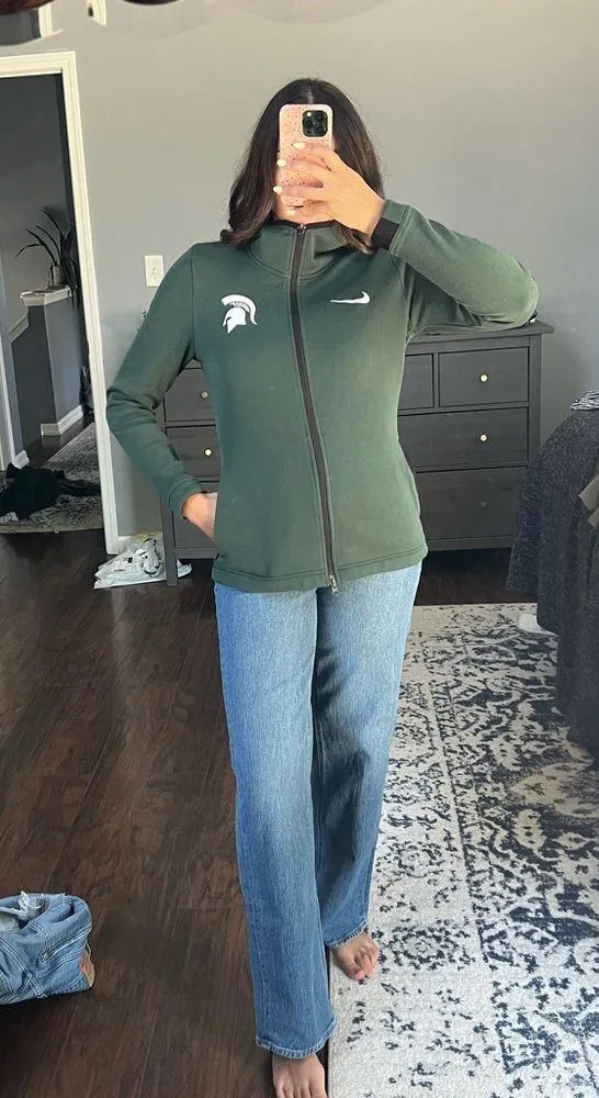 MSU Nike Green Zip Up - Image 6