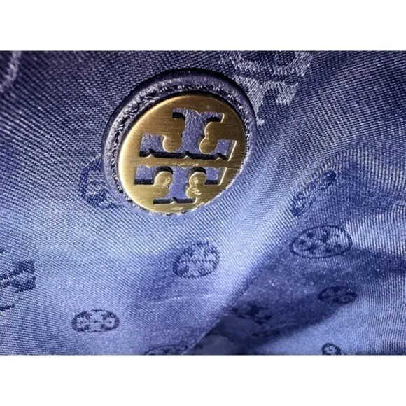 Tory Burch Fleming Denim Quilted Convertible Backpack Shoulder Bag Large - Image 11
