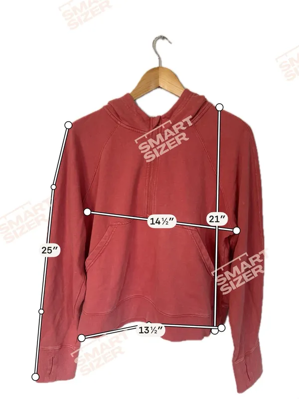 JoyLab Half-Zip Hoodie in coral pink - Image 3