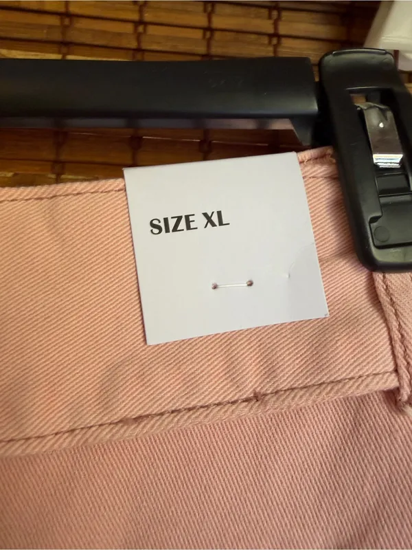 Generation K Pink Low Rise Pleated Denim Mini Skirt Medium NWT - Image 6