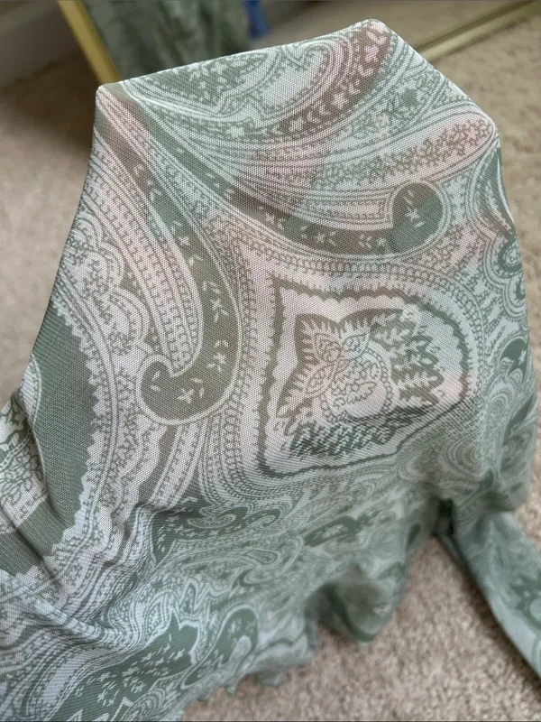 Paisley cropped top. S Green - Image 12