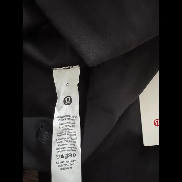 Lululemon Wunder Train High Rise 25” Black Size 4 NWT - Image 7