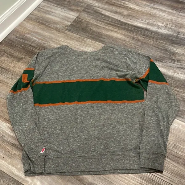 Original League College Corner Miami Hurricanes retro long sleeve t-shirt large - Image 6