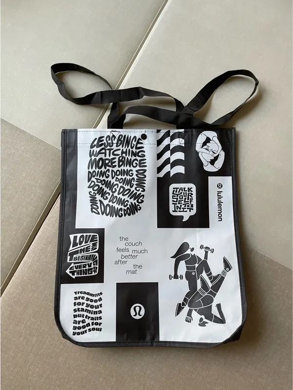 Lululemon Shopping Reusable Tote Bag Large - Image 6