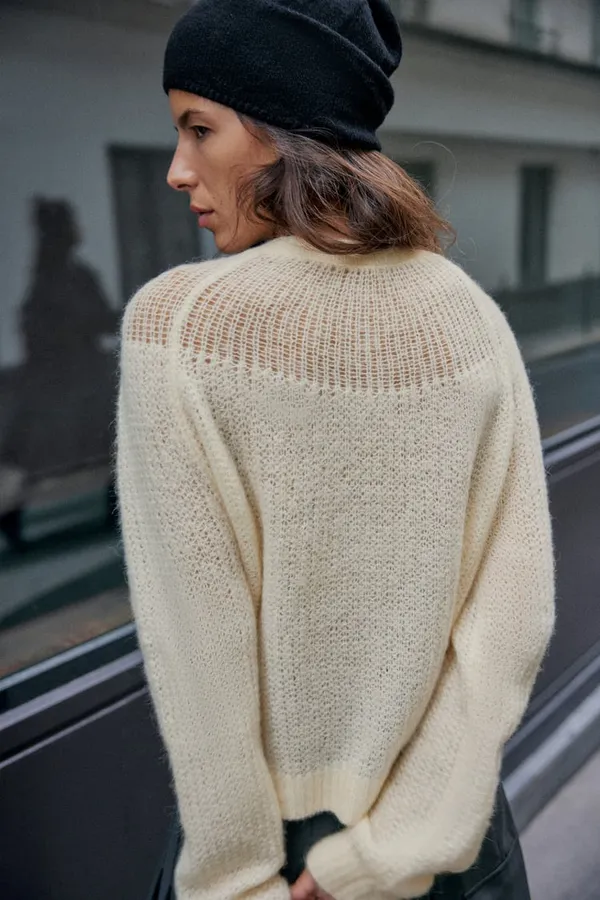 ZARA sweater cardigan jacket knitted button up boho - Image 5